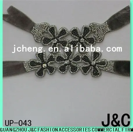 
Rhinestone ladies shoes uppers 