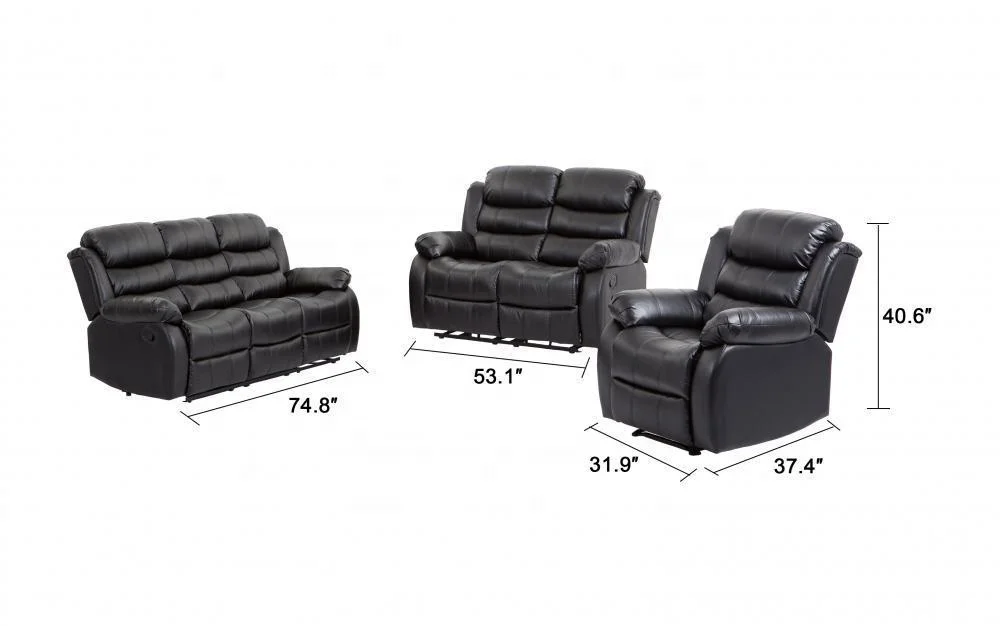 New Living Room Sectional Reclining Sofa Love Seat Sofa Fancy Recliner Sofa