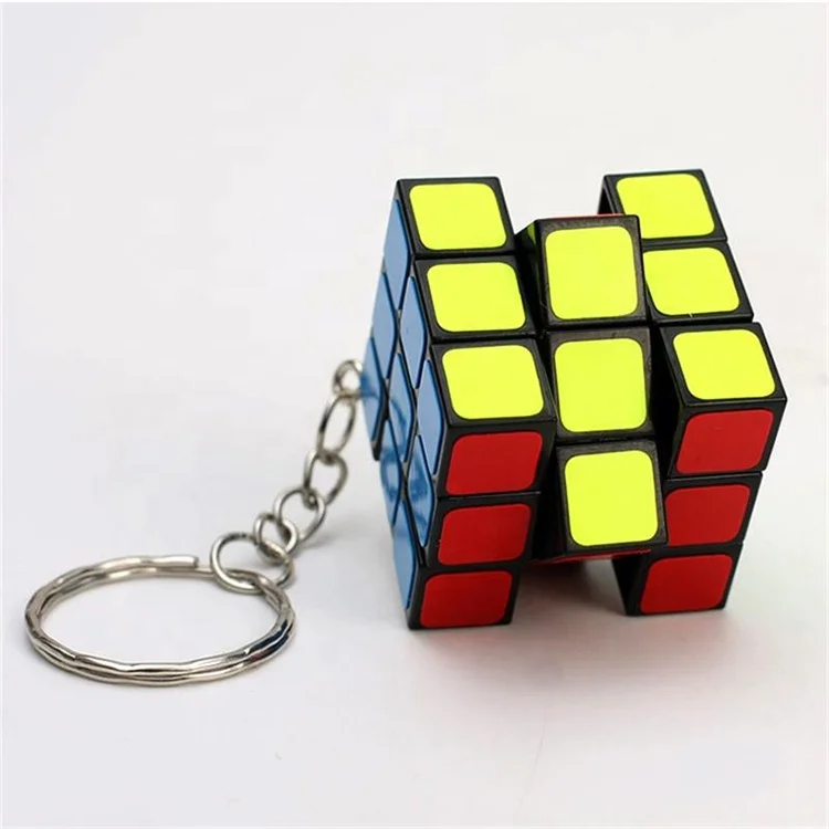Mini ABS KeyChain Creative Magic Cube High Quality Cube Puzzle Classic Toys Key Chain