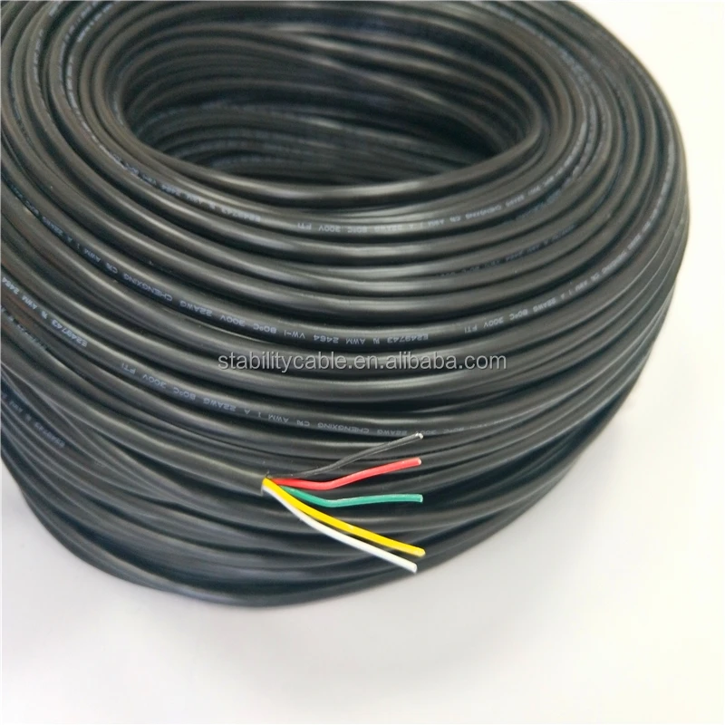 AWG UL2464 20AWG 2/3/4/5 core tinned copper wire cable