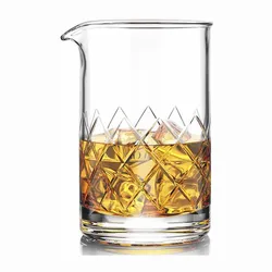 500ml machine made lead-free bar cocktail shakers crystal cocktail mixing glass