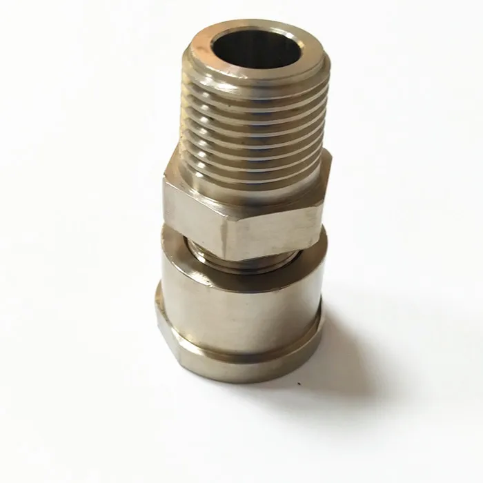 CNC turning machining of titanium alloy gasoline valve connection screw