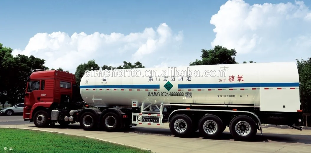 Резервуар для полуприцепа с жидким кислородом, 26 куб. М