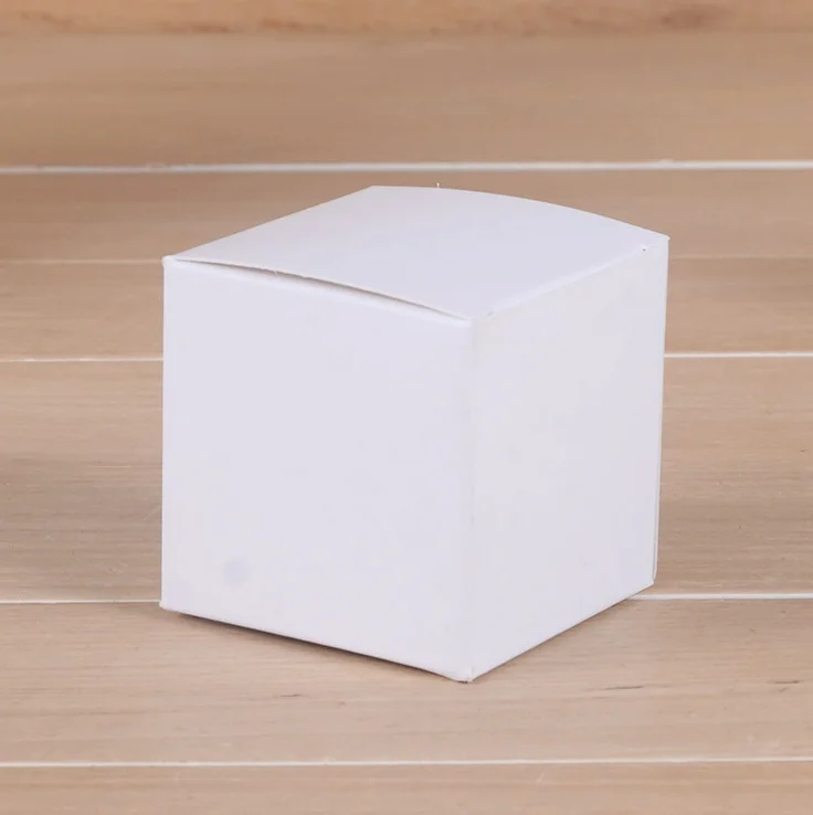 Customized product packaging small white box packaging stock