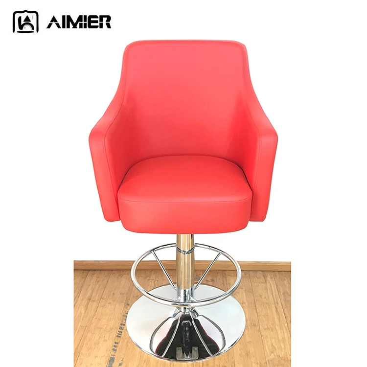 Fashion Seat Casino Chairs Height Adjustable Slot Chairs Textured Leather Poker Table Red Chairs