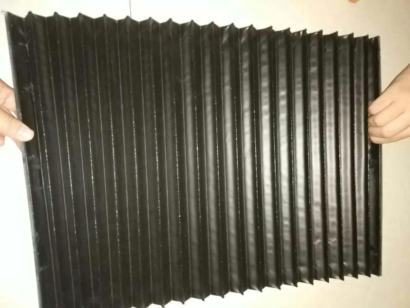 Black flexible  Accordion organ bellows cover