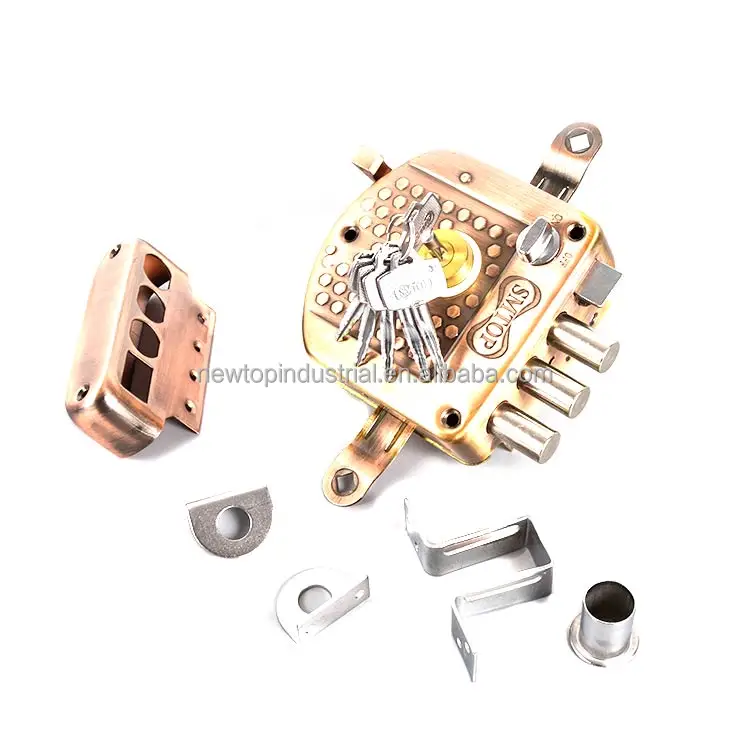 Замок безопасности с перекрестным ключом закрыт в 3 направлениях