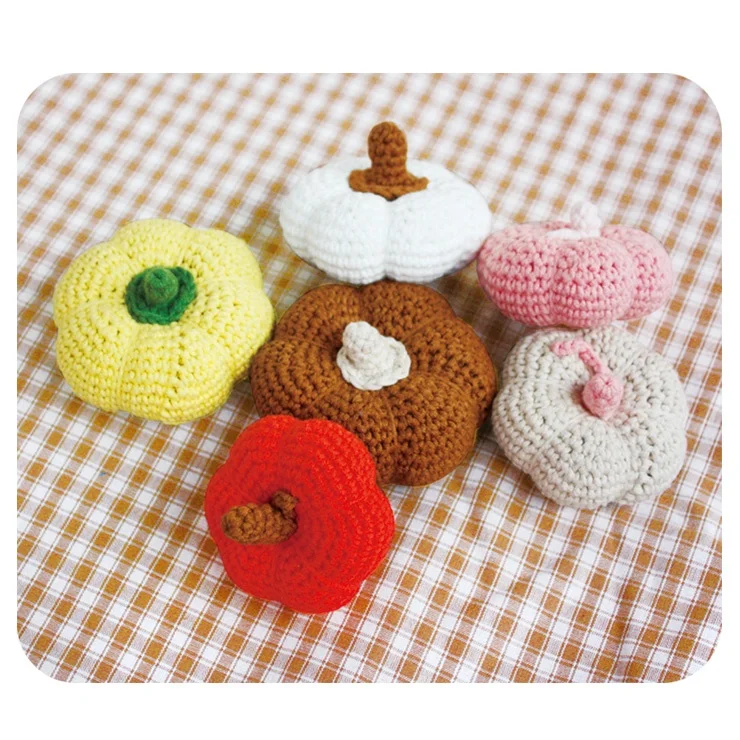 
Cute Vegetable Pumpkin DIY Knitting kit DIY Crochet Kit 