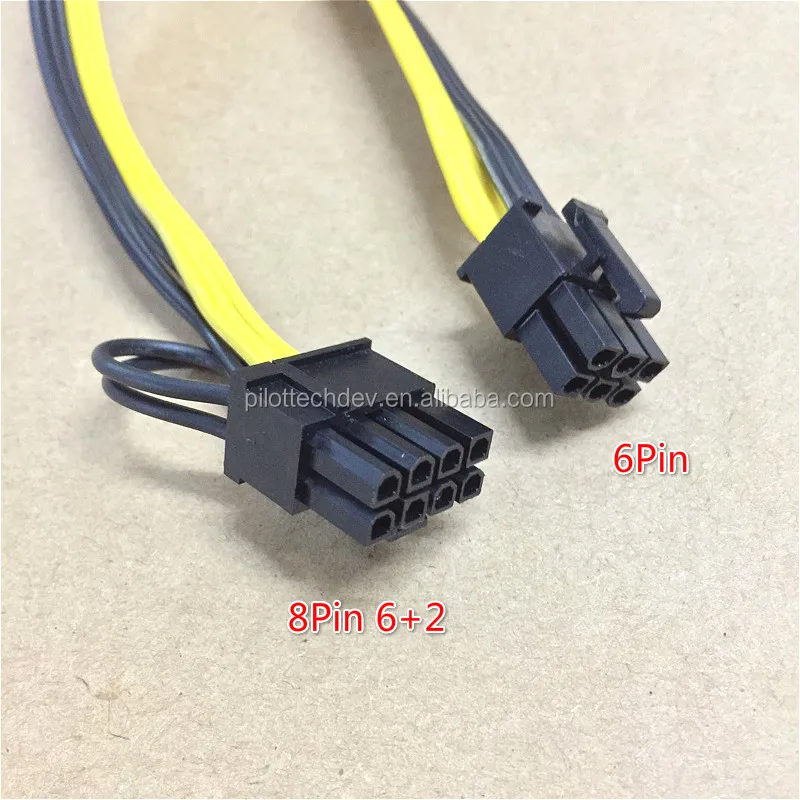 
PCIE power cables 60cm UL1007 18AWG 6Pin Male to 6 2 Pin Male  (60709611090)