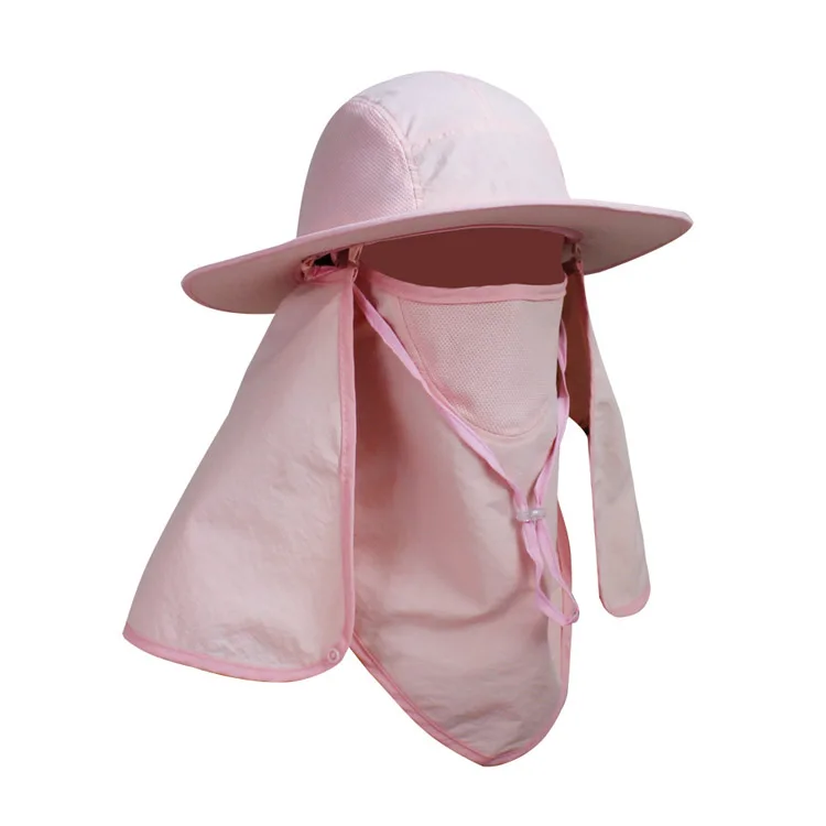 Hunting and fishing Custom Bucket Hat With Flap Neck Cover Spf Sun Protection Hat