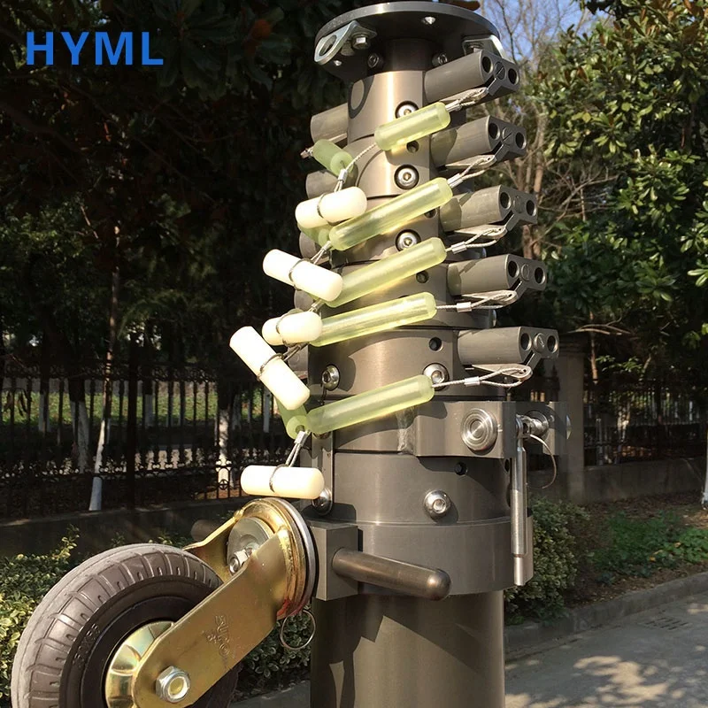 heavy duty vehicle mounted mobile telecommunication telescopic tower