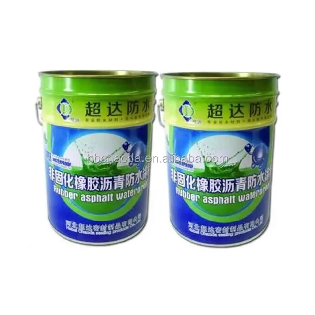 
Non solidify rubber bitumen waterproofing coating/paint for shower 