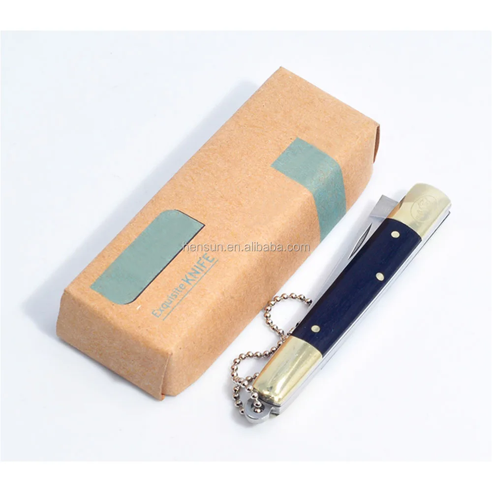 China wholesale Columbia folding pocket knife collection knife with brass resin handle