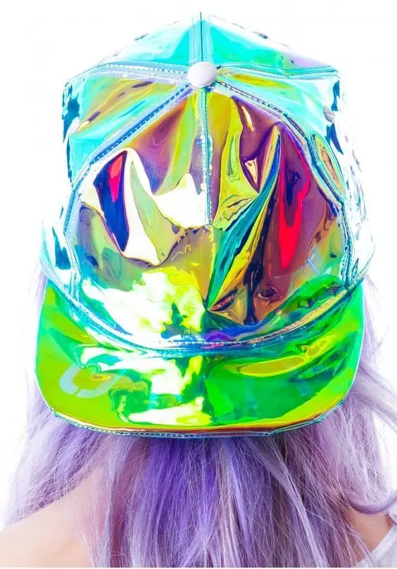 Clear Pet Rainbow Dichroic Iridescent Transparent Vinyl  Film Roll