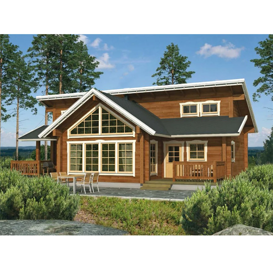 high quality prefabricated wooden house prefab wooden villa for sale