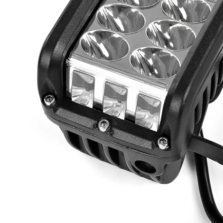 Светодиодный рабочий мини-фонарь 3 дюйма двухцветный внедорожник красный синий янтарный квадратный автомобиль 36 Вт светодиодный стробоскоп