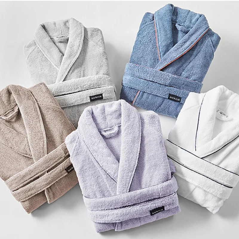 100% cotton waffle bathrobe luxury hotel bathrobe