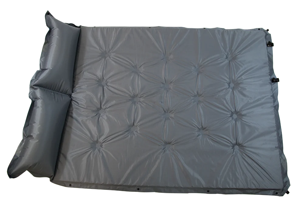 OUTDOOR CAMPING HIKING SPORTS ADVENTURE DOUBLE PERSON LARGE SELF INFLATABLE SLEEPING PAD CAMPING MAT WITH PILLOW