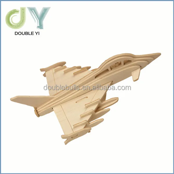 Игрушка из фанеры для самостоятельной сборки 3D-пазл самолета оптовая продажа