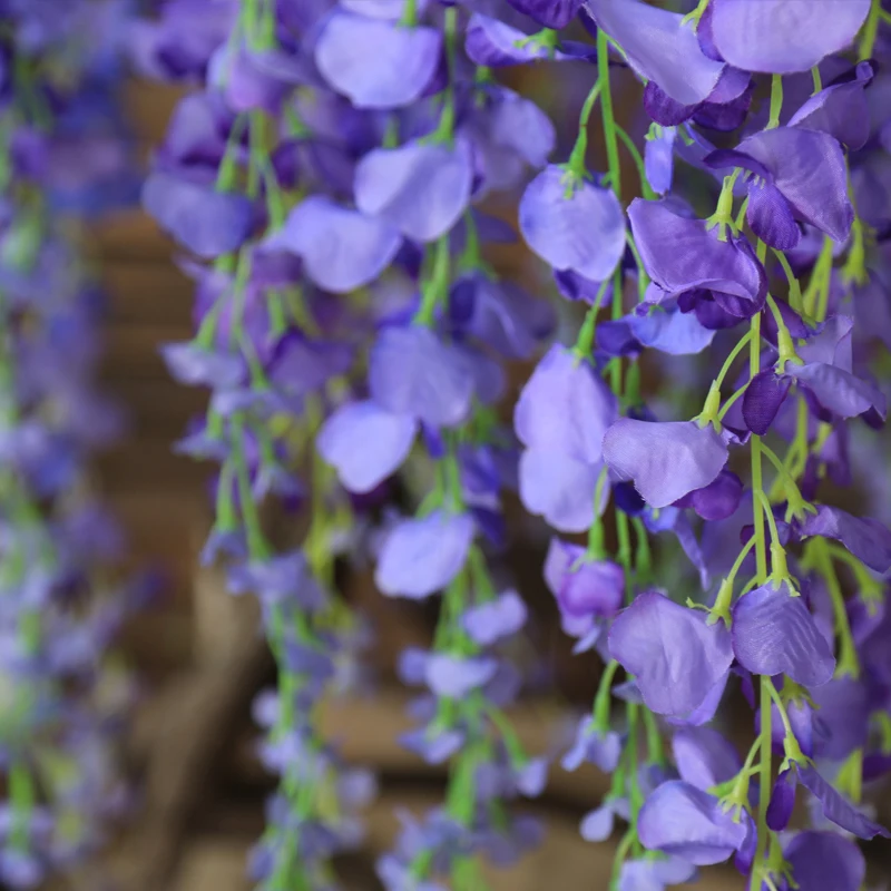 christmas arrangement stands party decorations cheap sale silk flower vine wedding flowers decoration artificial wisteria tree