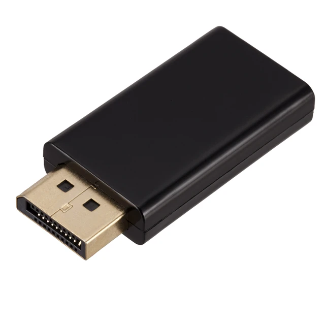 Gold Nickel Plated Standard DisplayPort Male DP to HDMI Female Converter head Adapter 1080P Video Audio Connector