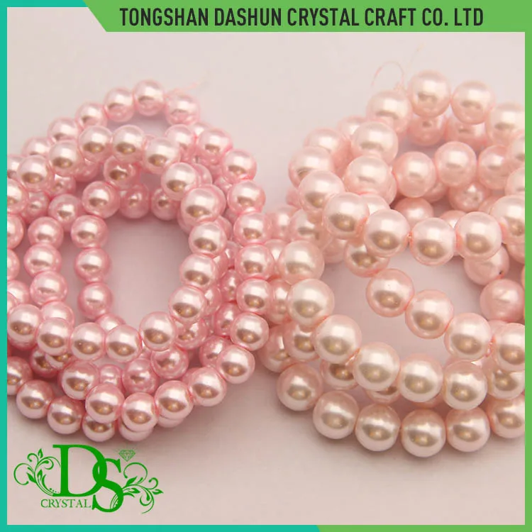 Glass pearl beads 6mm 8mm 10mm wholesale beads