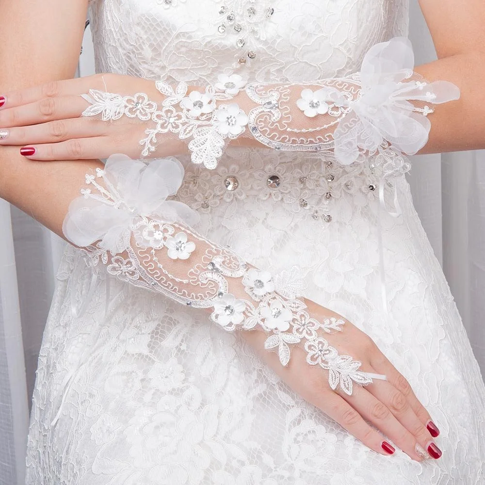 
opera length wedding gloves 