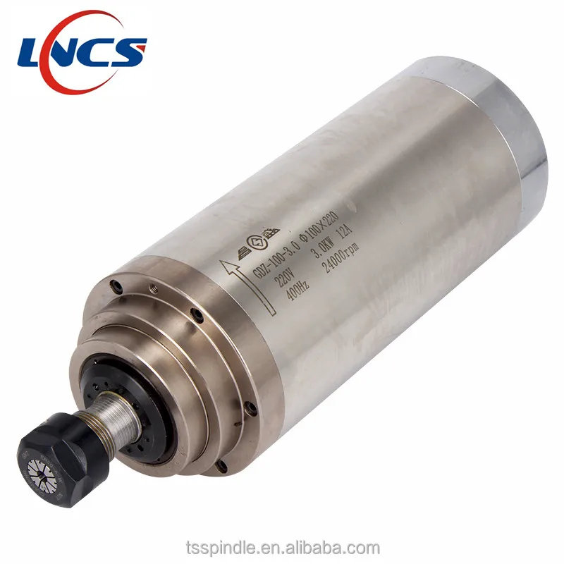 
3kw water cooled spindle motor with collect ER20, 100MM diameter for cnc router 