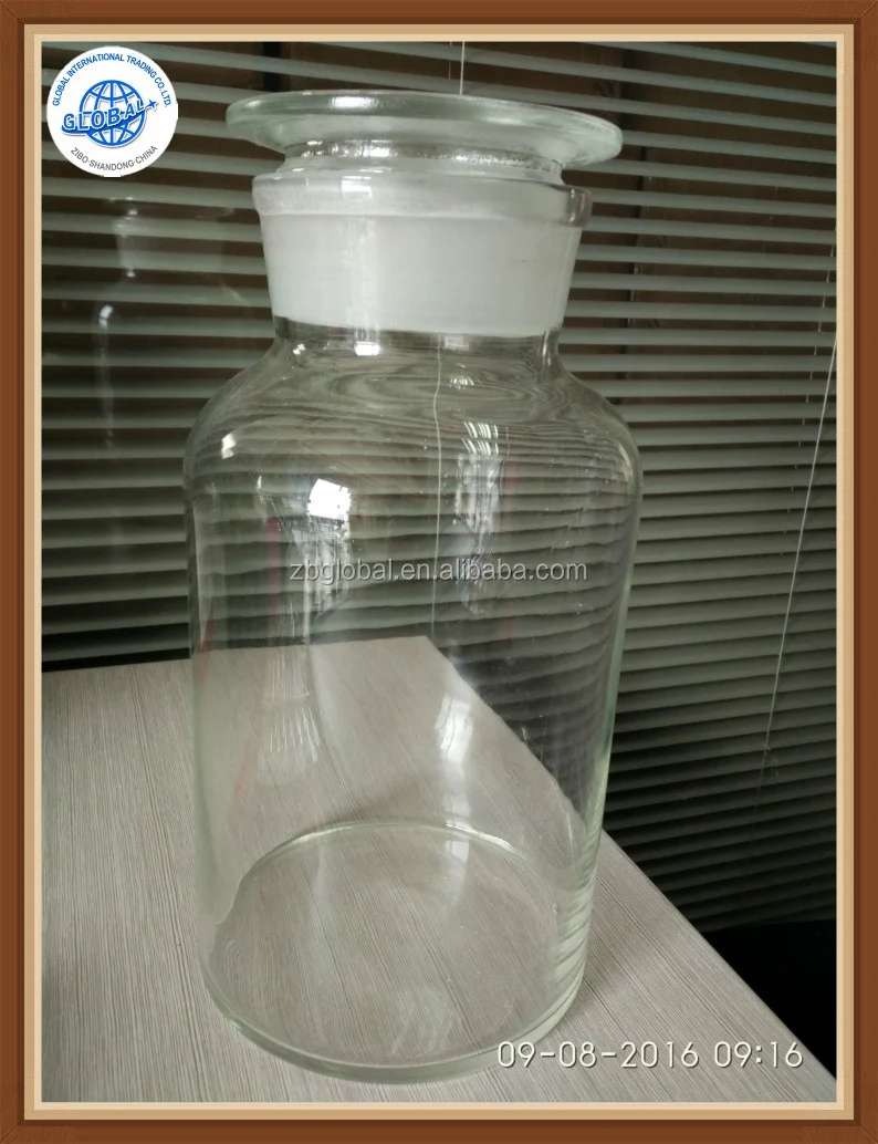 Лабораторная стеклянная бутылка с широким горлышком 5000 мл