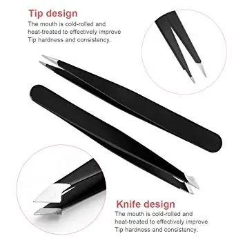  Наборы для ухода за бровями с наклоном ножниц заостренным плоским наконечником