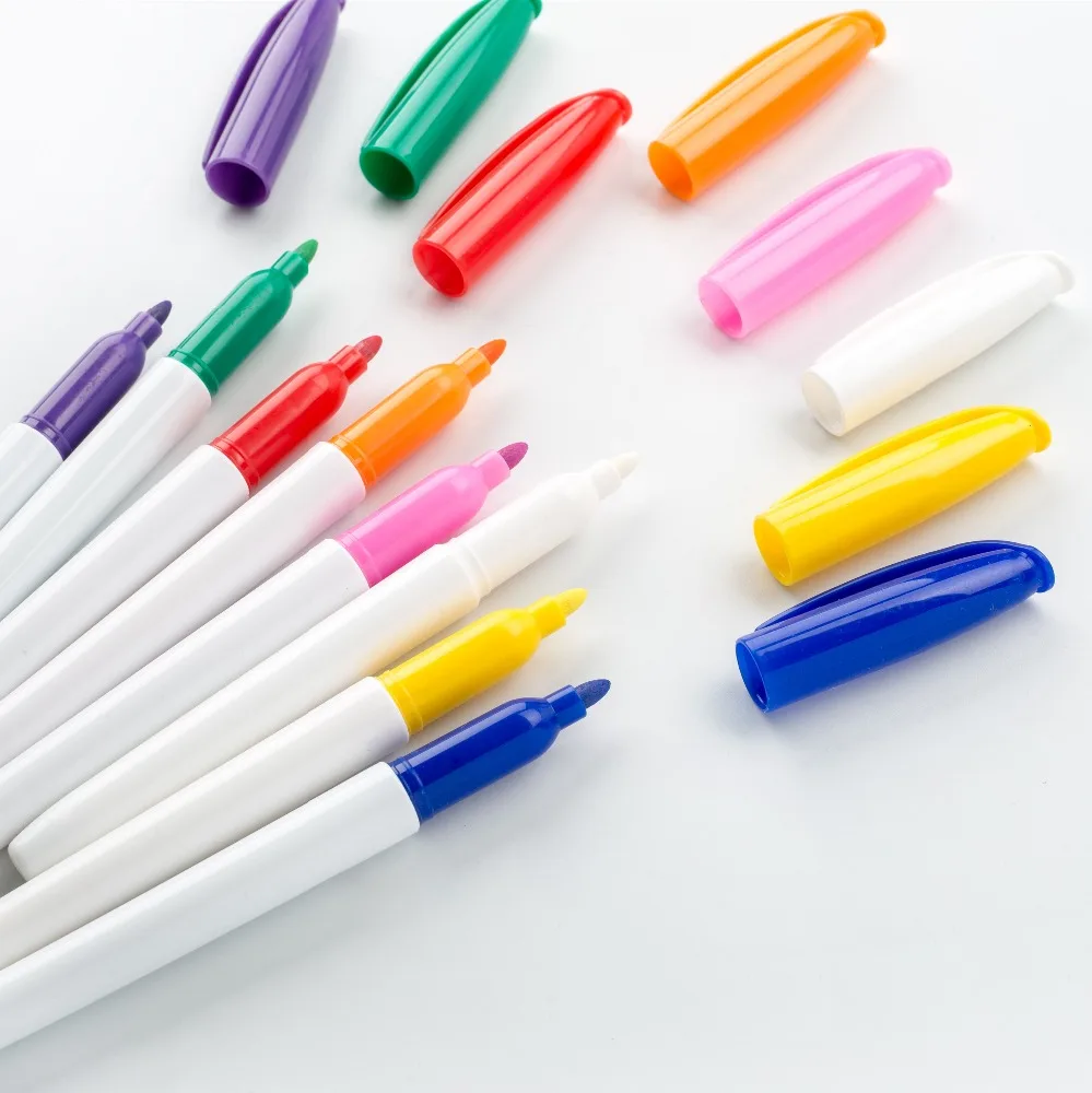 Wholesale Custom Non-toxic Round Toe Liquid Chalk Marker Assorted 8 Colors Chalk Markers for Blackboard Chalk Pen