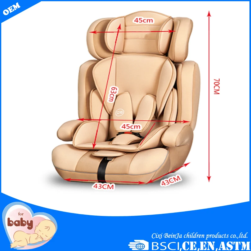 
China manufactured headrest adjustable inflatable baby car seat 