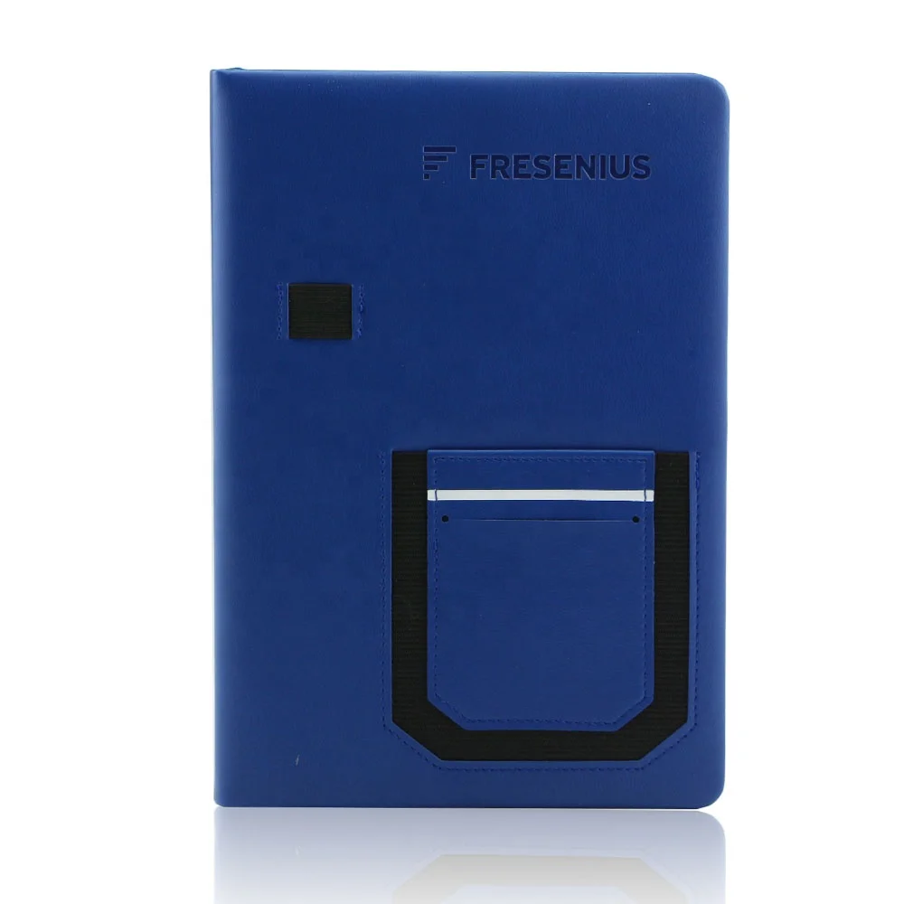 A4 A5 A6 pu leather custom diary phone pocket notebook printing cardboard cover 5 year journal recycled  planner pens