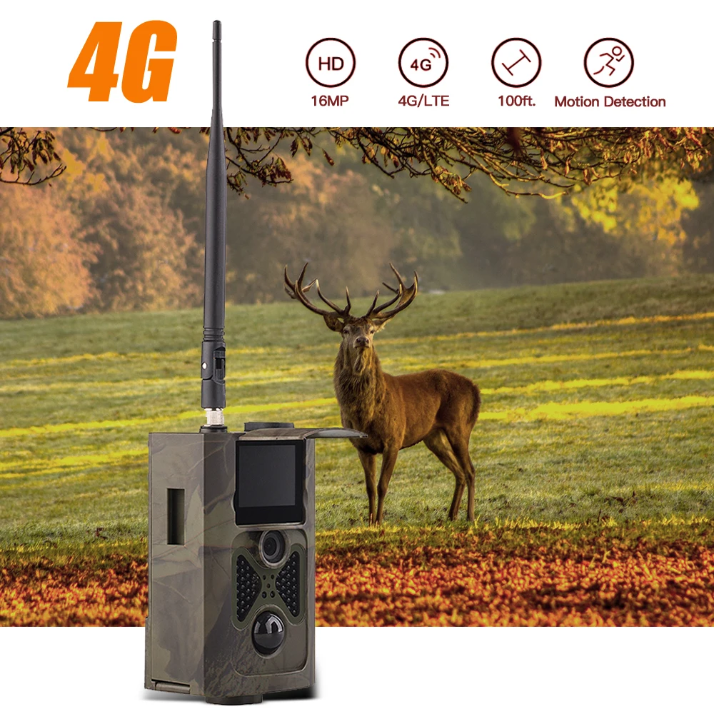 
4G Hunting Camera HC550LTE Night Vision Trail Camera 1080P Photo Trap 
