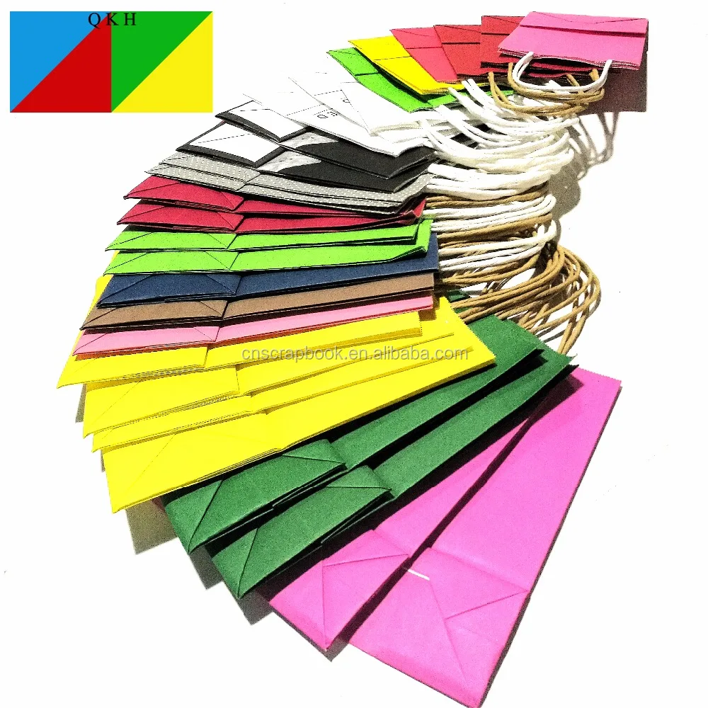 Color Bag Shopping Bag With Handles Heavy Duty DIY gift