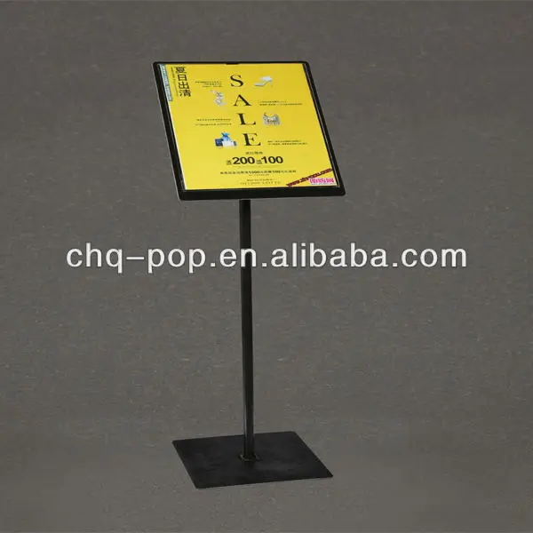 supermarket sign board display stand