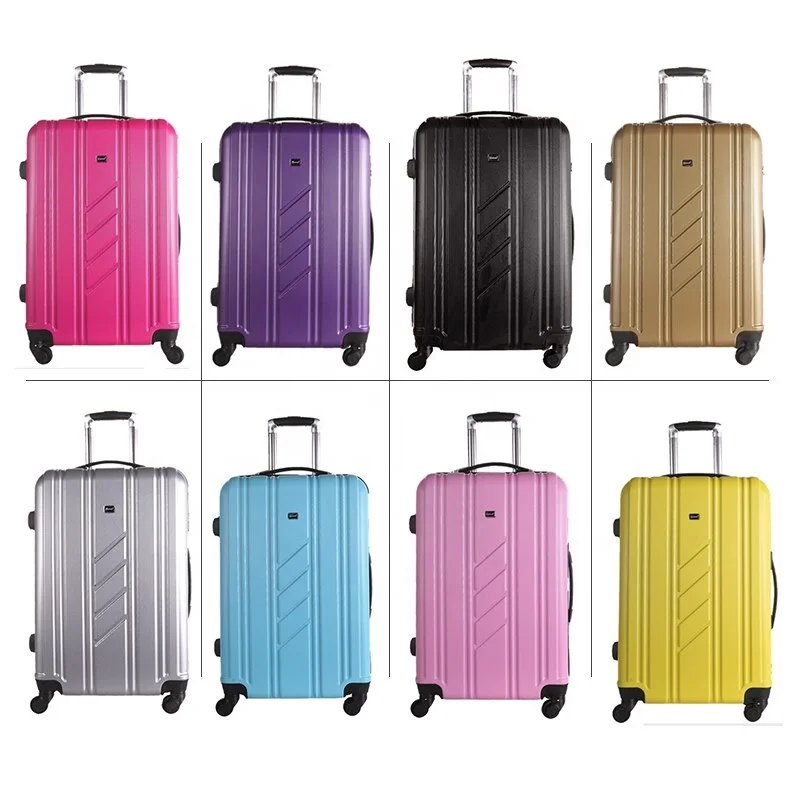 20'/24'/28' PC+ABS abs coloful luggage set plastic travel luggage cheap trolley suitcase set for 2019 new style