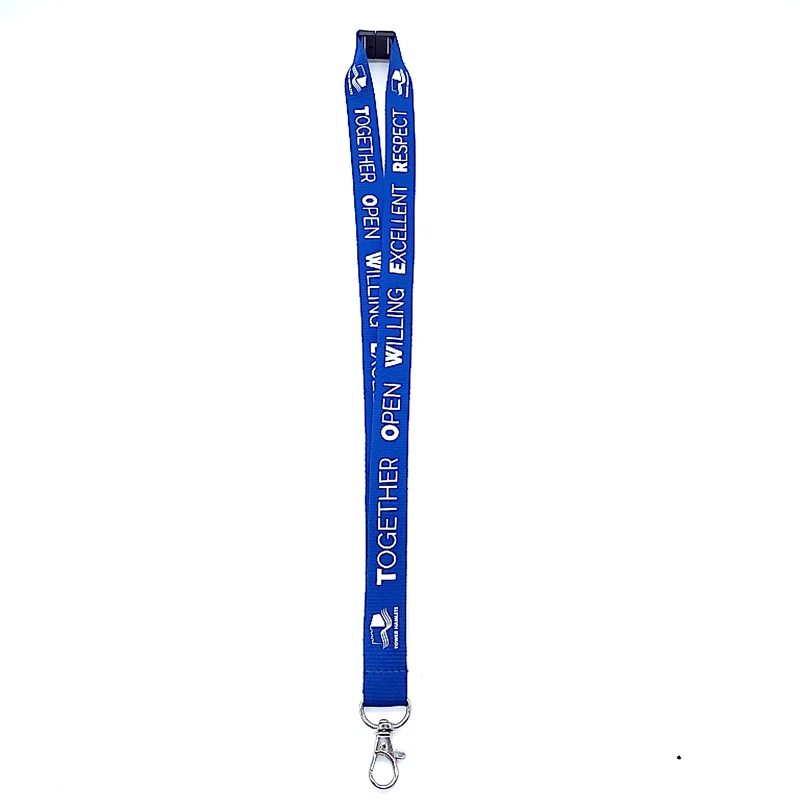 Wholesale Personalized Polyester Silk-screen Lanyard with Logo Custom