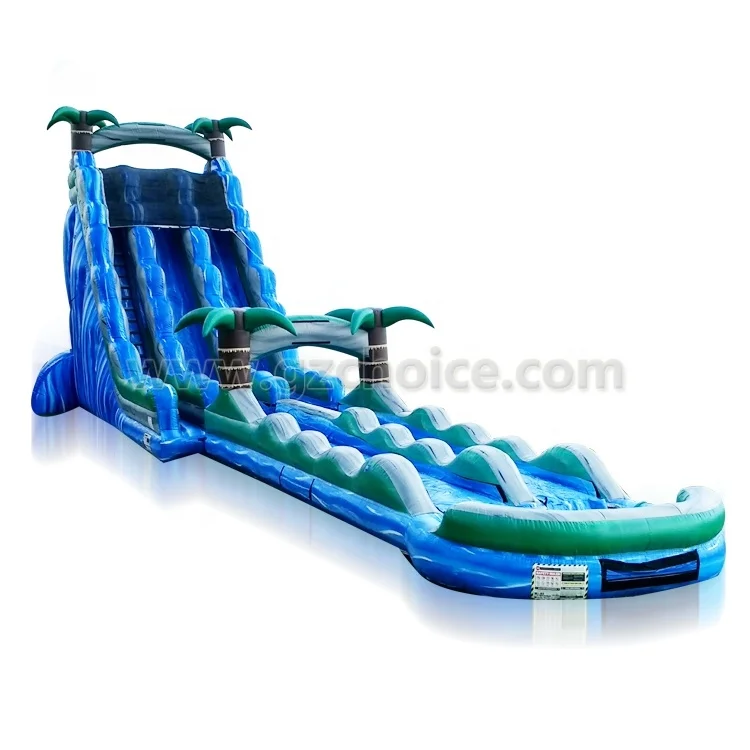 Надувная водная горка для пальмы коммерческого класса с бассейном