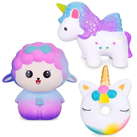
2018 wholesale top quality squishy jumbo set slow rising scented squishy toys 