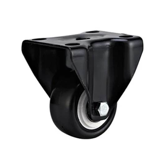 2 inch wheel casters black pvc small castor wheels  furniture caster wheel