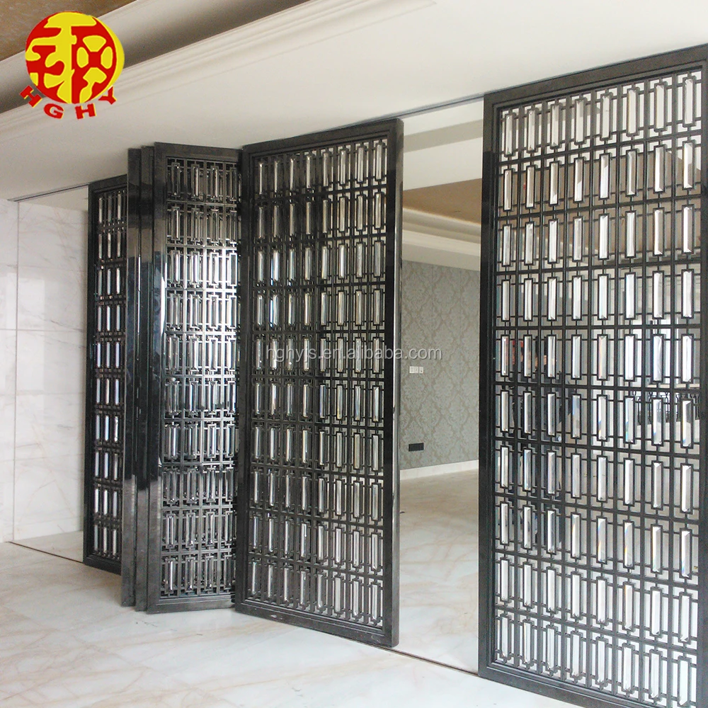 Stainless Steel Sliding Folding Removable Accordion Room Divider Partition Wall Screen for Banquet