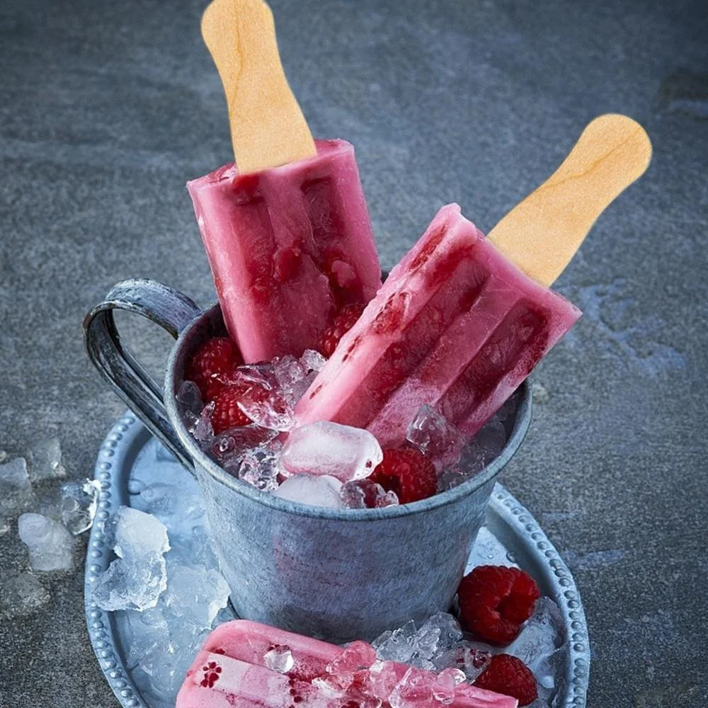 Hot Sale Creative 50Pcs Ice Cream Wood Stick Jumbo Fan Handles Craft Sticks Popsicle Sticks For Kids DIY