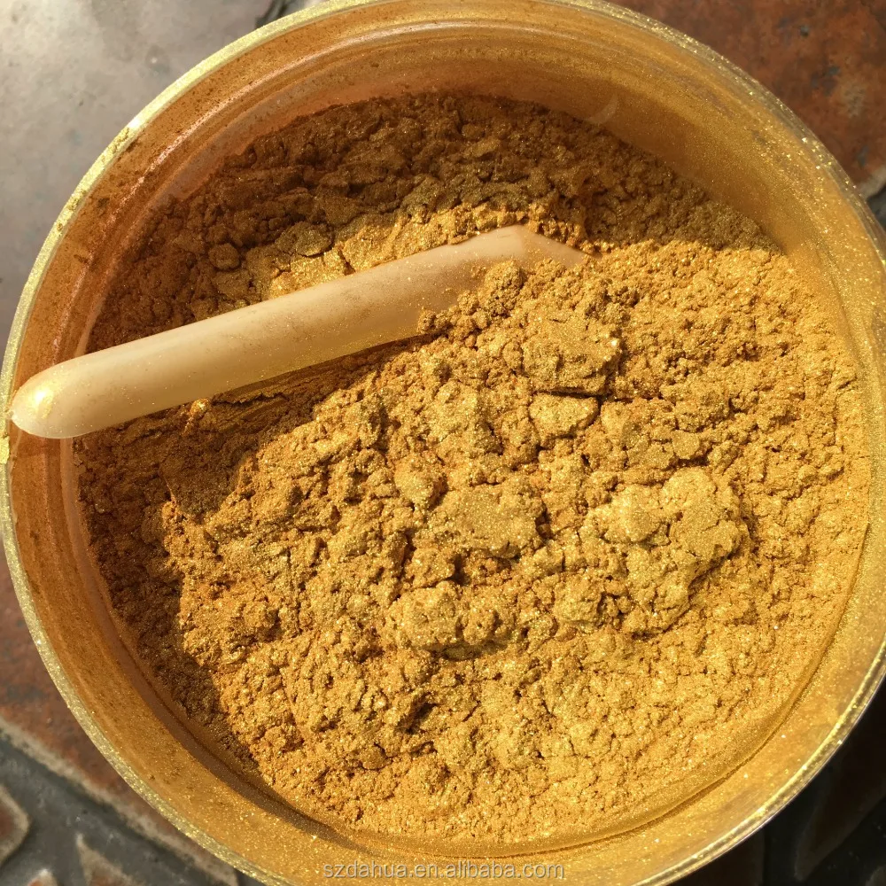 Dahua synethic mica Solar Gold Pearl Pigment-10-60um Pearlescent Pigment for decorative art paint