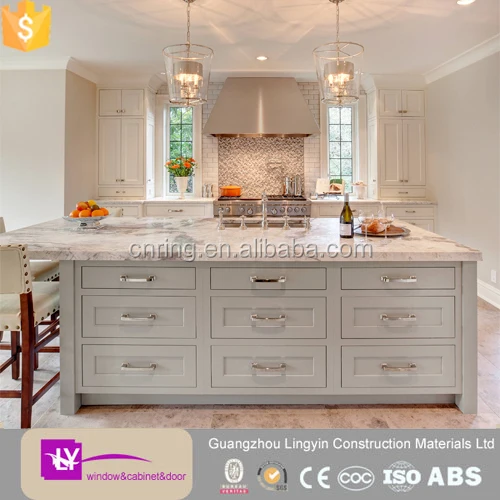 Europe Shaker style WHITE/Green /blue wooden kitchen cabinets wholesale