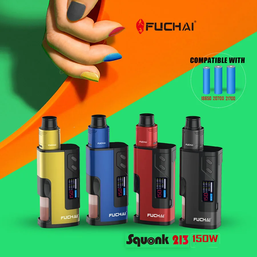  Электронная сигарета вейп набор оригинальный Fuchai Squonk 213 мод с RDA баком SIGELEI Прямая поставка завода