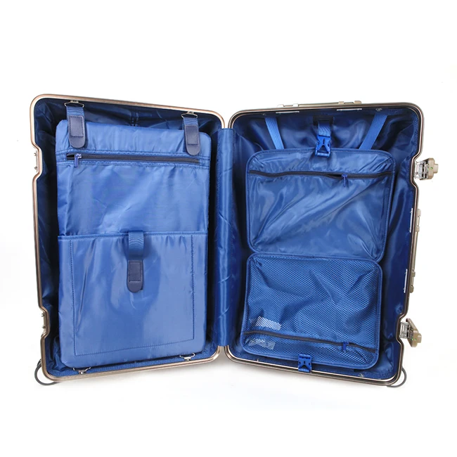 Rolling roller Trolley Suitcase hard case bag box full aluminum suitcase luggage set