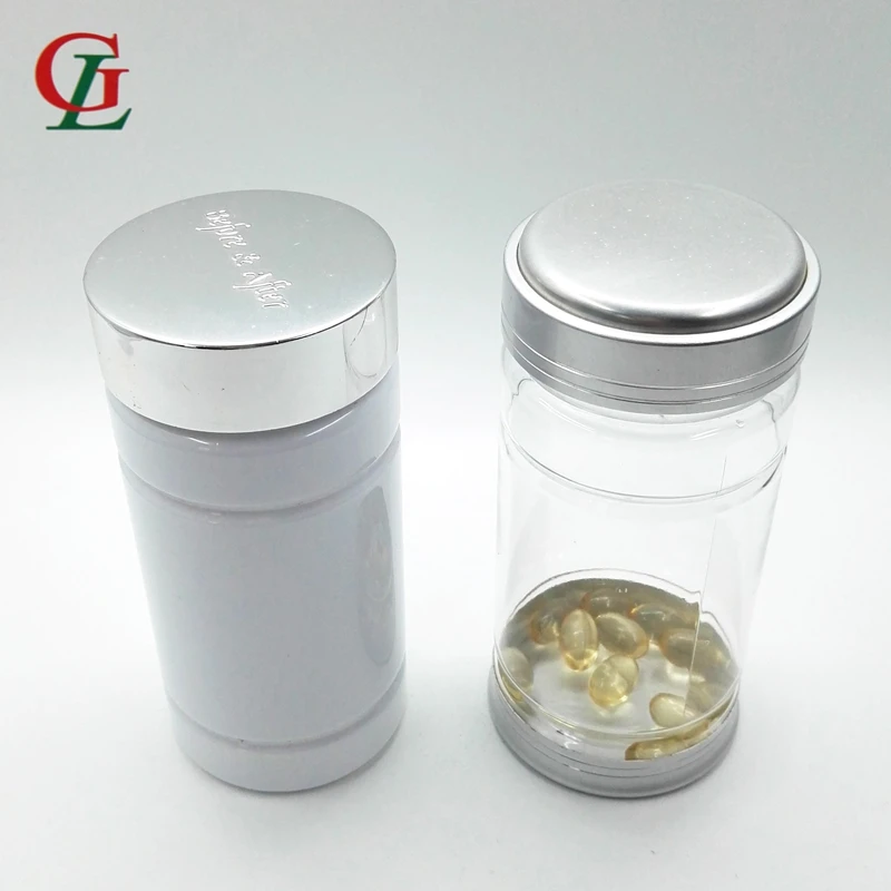 Pet 250CC здравоохранения бутылки контейнеры для хранения продуктов мака бутылка с серебряной Психическое