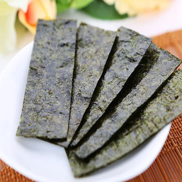 
Nutritional Snack Food Crispy Fresh Seaweed Nori Chips 