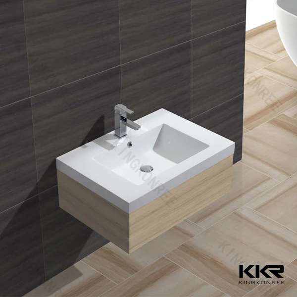 Wall Hung Wash Basin washbasin cabinet design modern Wooden Cabinet wash vanity basins